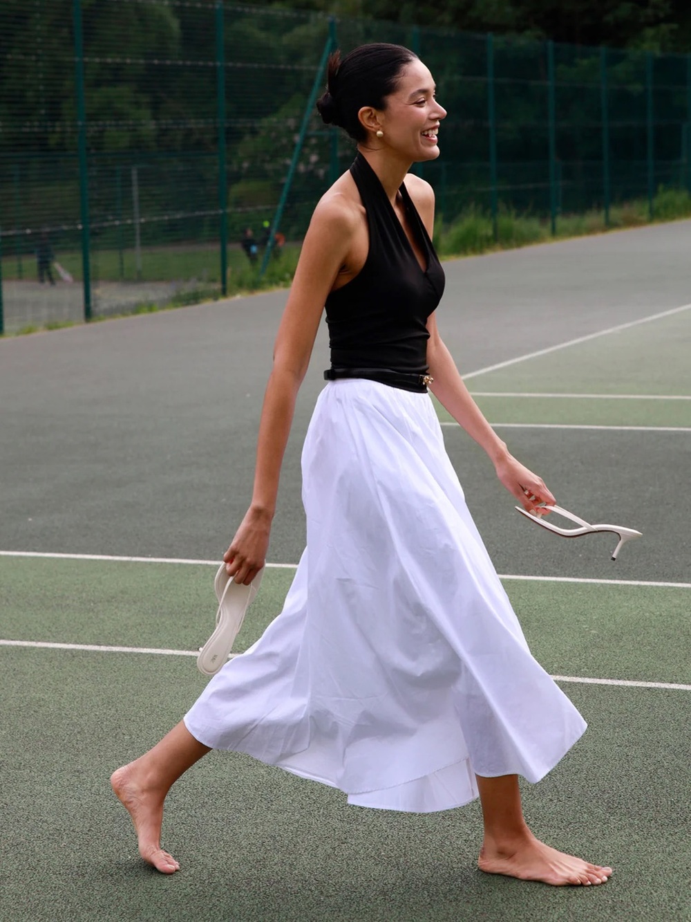 Commense Linen Pleated Maxi Skirt Size M - Picture 8 of 8